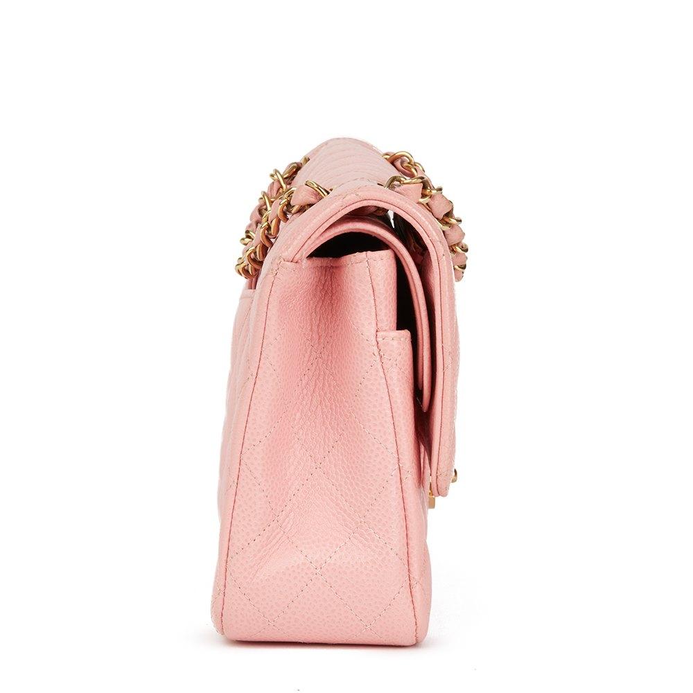 Chanel Classic Medium Flap Bag in Pink | Luxury Quilted Leather Crossbody Bag for Women | Perfect for Date Night & Special Occasions