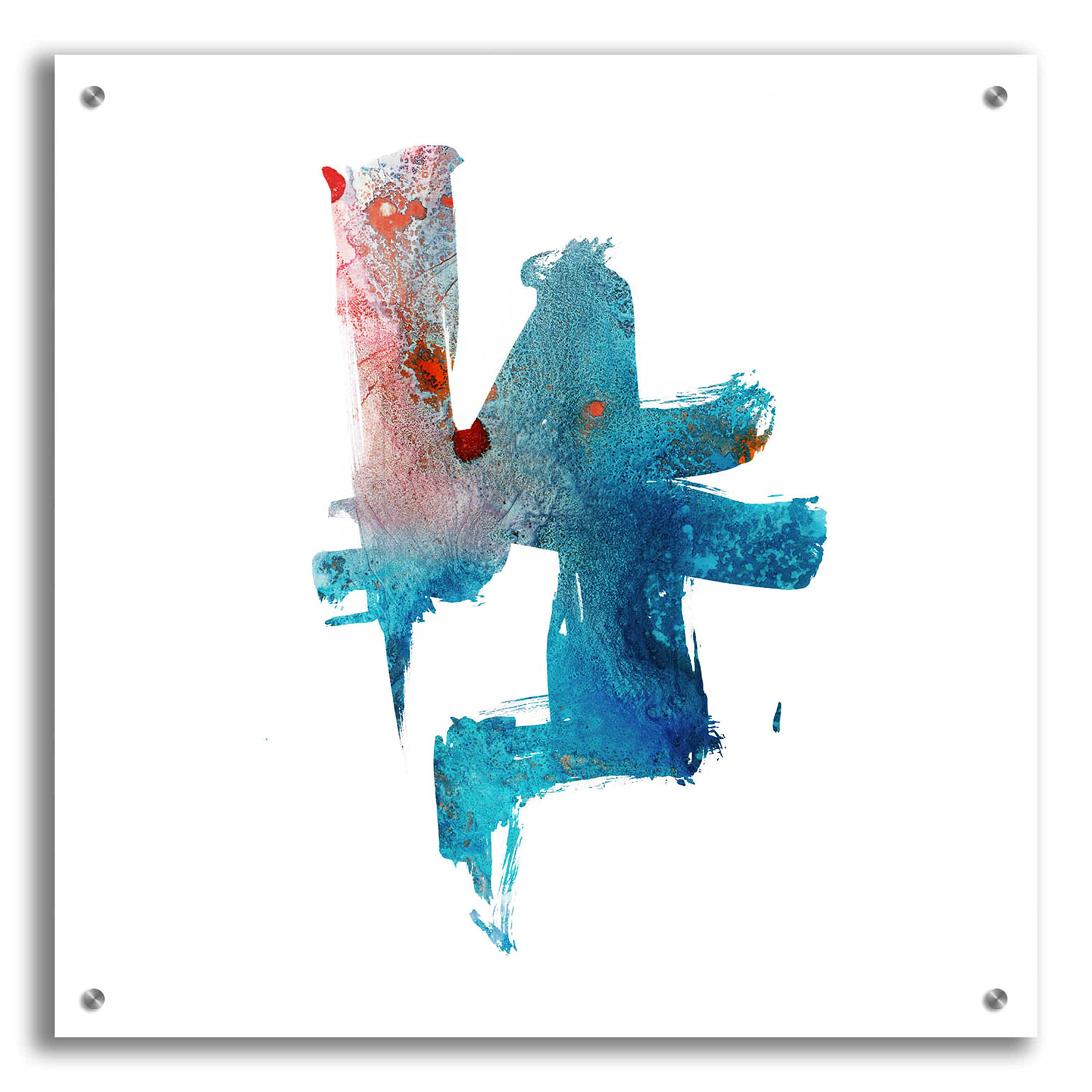 Eastern Visions 2 by Jaclyn Frances - 24x24 Inch Modern Acrylic Glass Wall Art Painting, Asian Inspired Home Decor for Living Room, Bedroom & Office