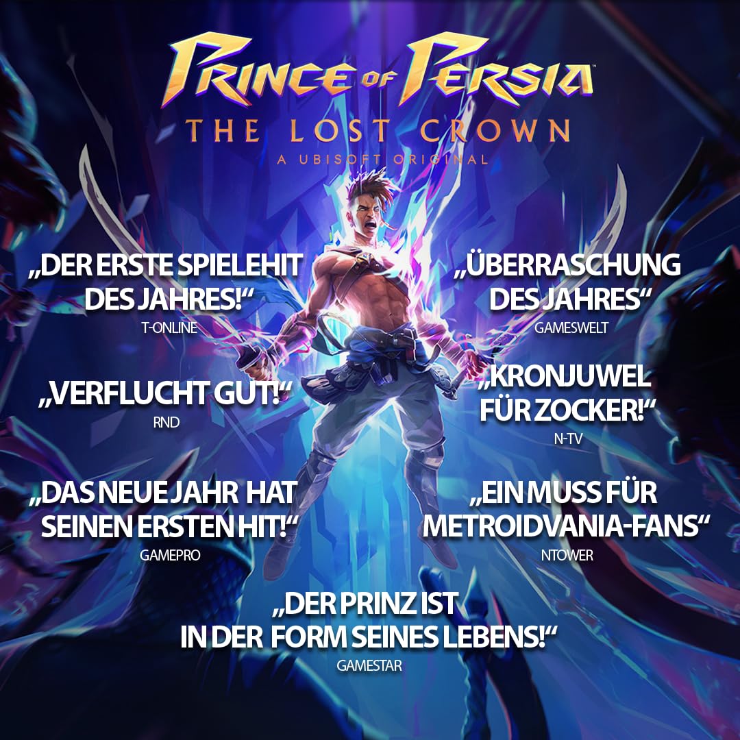 Prince of Persia: The Lost Crown - Action-Adventure Game for PlayStation 4 | Epic Time-Bending Combat & Puzzle Solving | Perfect for Fans of Classic Platformers and Story-Driven Games