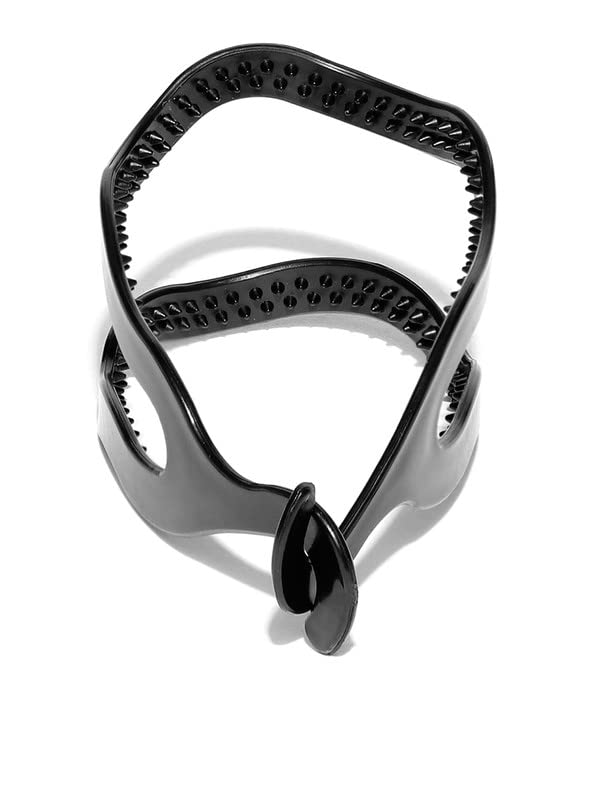 CHRONEX 3-Pack Hair Styling Clips - Medium & Small Bun Makers with Rose Hair Clips (Black) for Women's Updos, Ponytails & Everyday Hairstyles