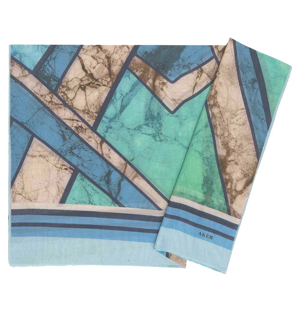Aker Premium Silk Cotton Hijab Shawl with Elegant Pattern #8026 421 - Perfect for Daily Wear, Prayer & Special Occasions