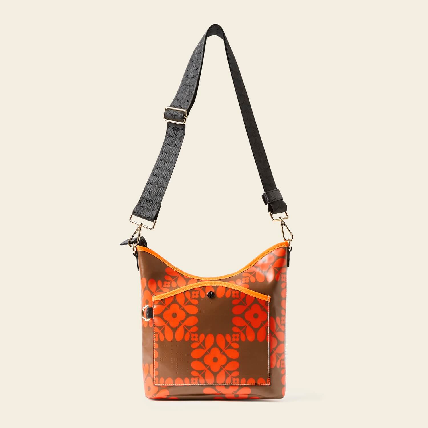 Elegant Crossbody Bag with Lattice Flower Tile Design - Perfect for Daily Use, Travel, and Fashion Accessories