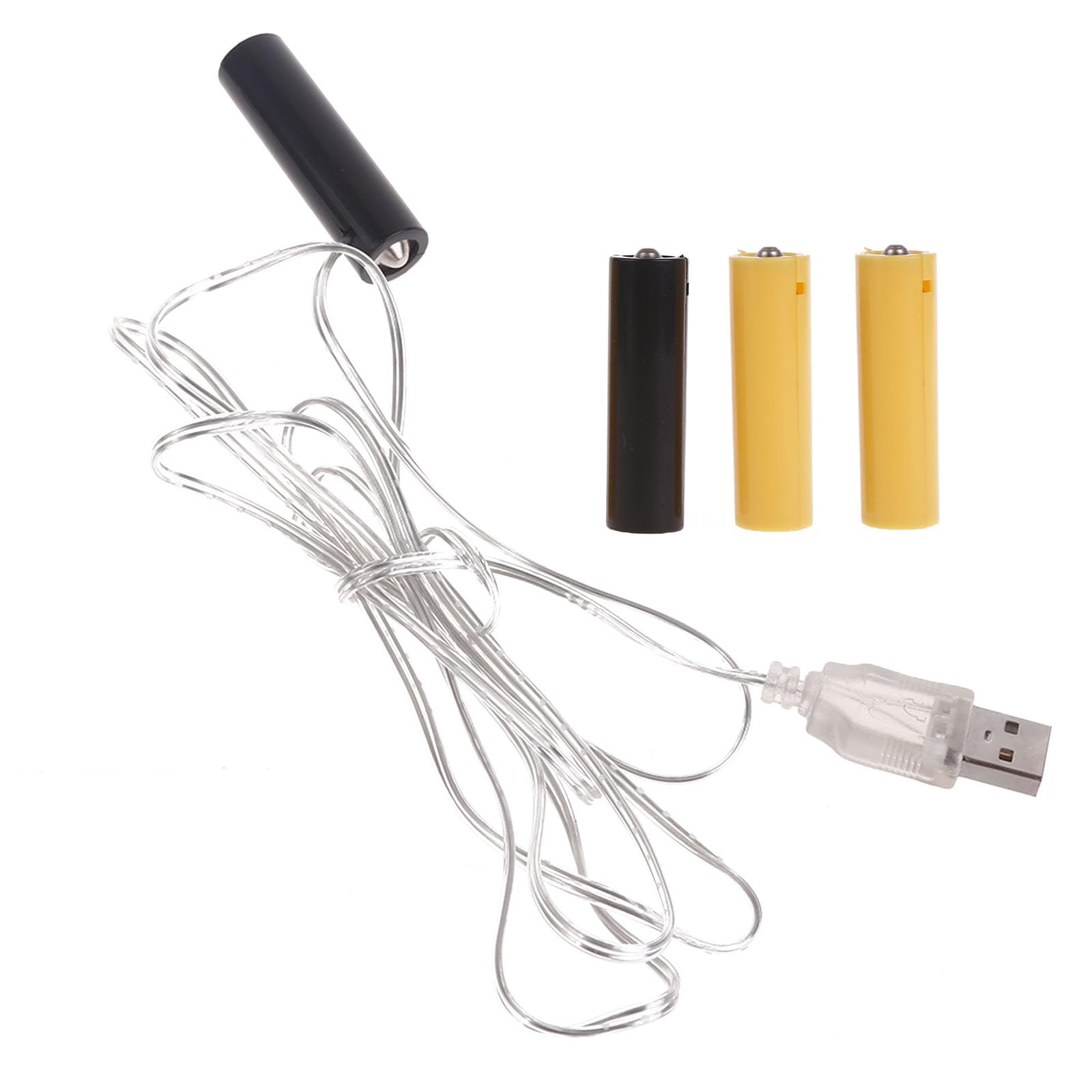 AA Battery Eliminators Power Supply Adapter - Replace AA Batteries for LED Lights, Electric Clocks & Christmas Tree Decorations - Perfect for Holiday Lighting, Home Electronics & DIY Projects