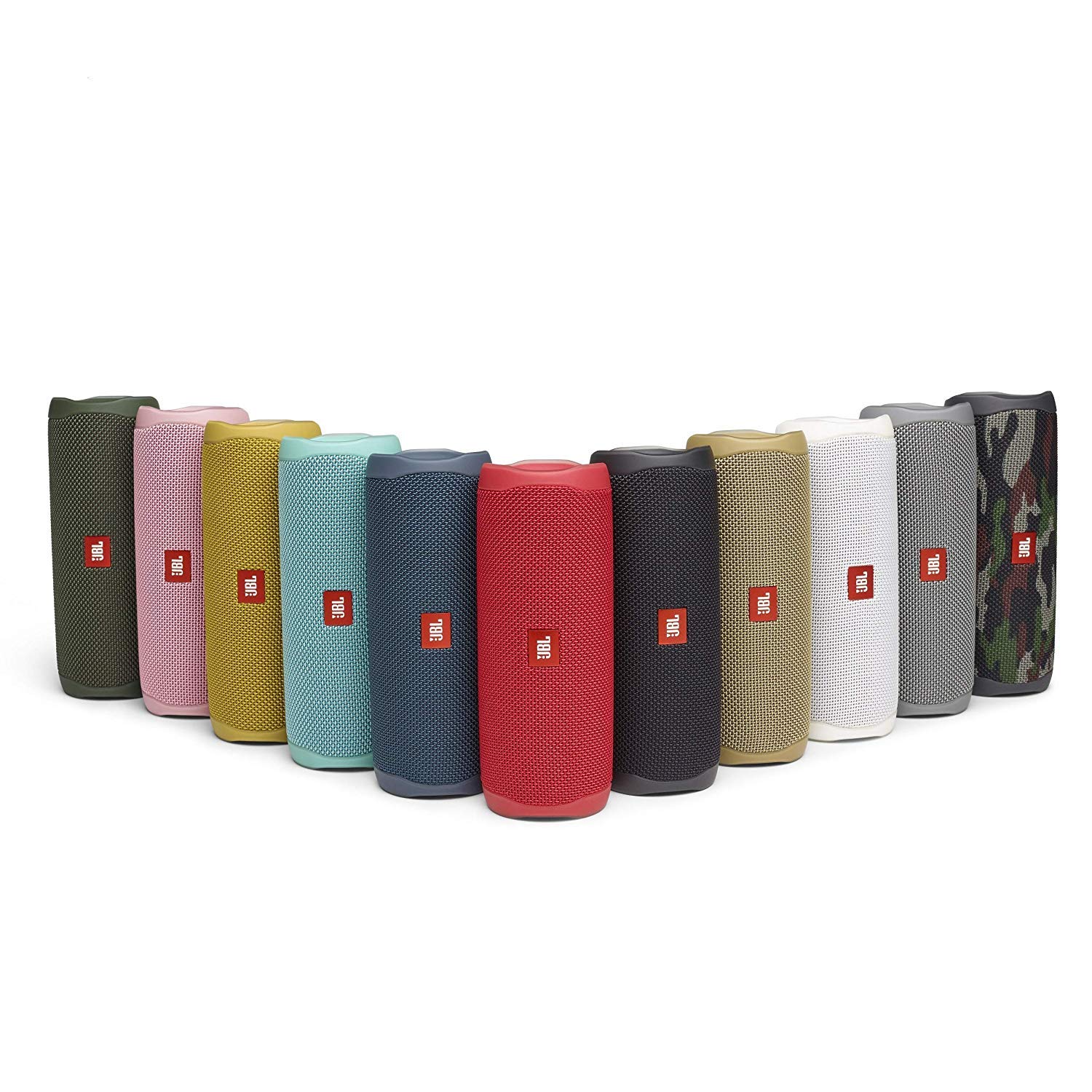 JBL Flip 5 Waterproof Portable Bluetooth Speaker - Wireless Stereo Pairing, 12 Hours Playtime, IPX7 Rating - Perfect for Travel, Beach, Pool Parties & Home Use - Includes Microfiber Cleaning Cloth - Gray Stone