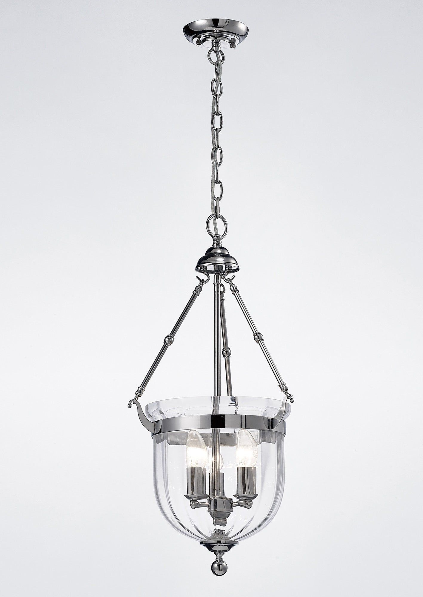 Aubrey Pendant Light - 1/3 Light Fixture in Polished Chrome & Antique Brass Finish - Perfect for Dining Room, Kitchen Island or Entryway Lighting