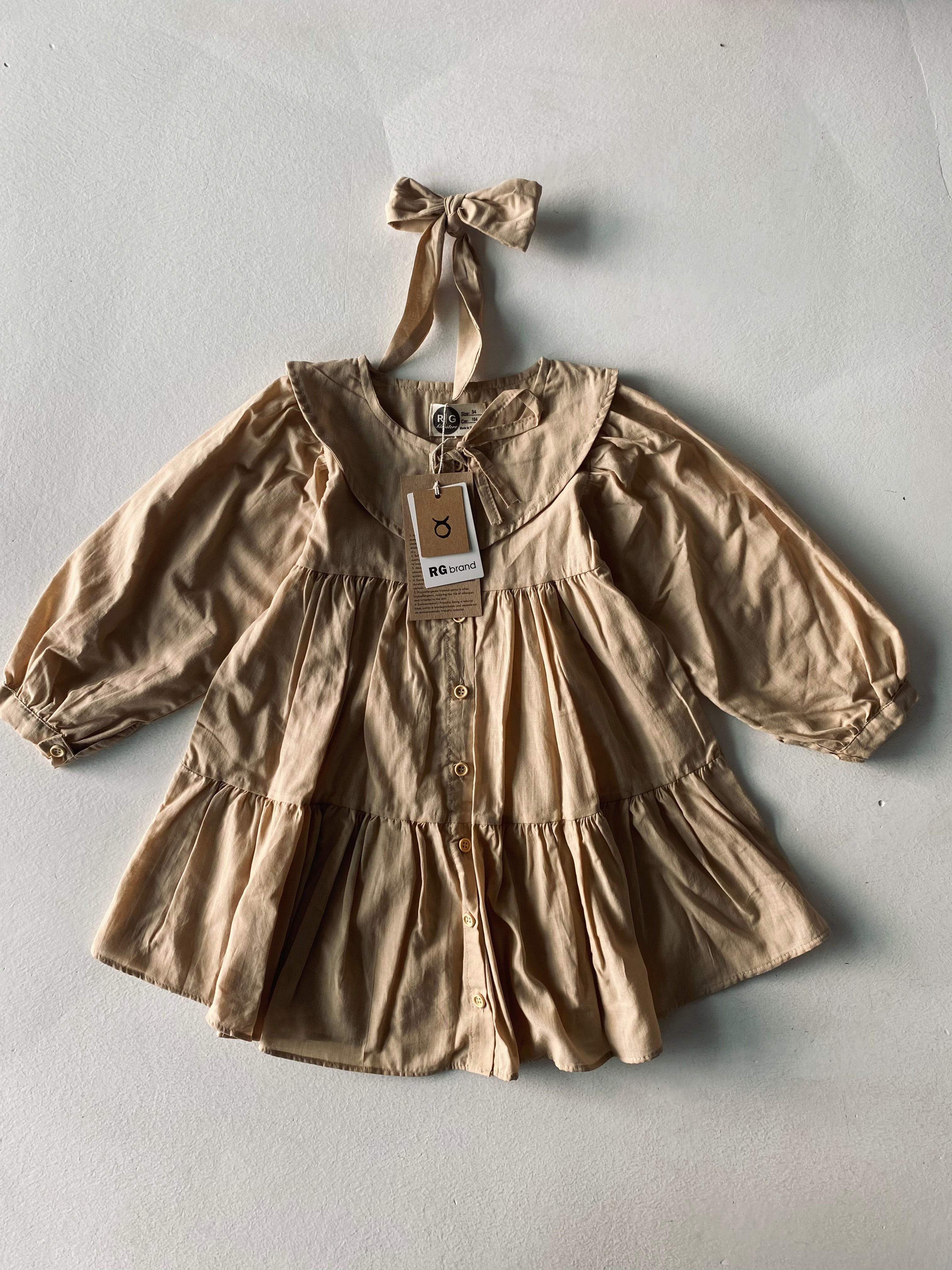 Girls' Linen Summer Dress - Lightweight & Breathable for Beach, Vacation & Outdoor Play