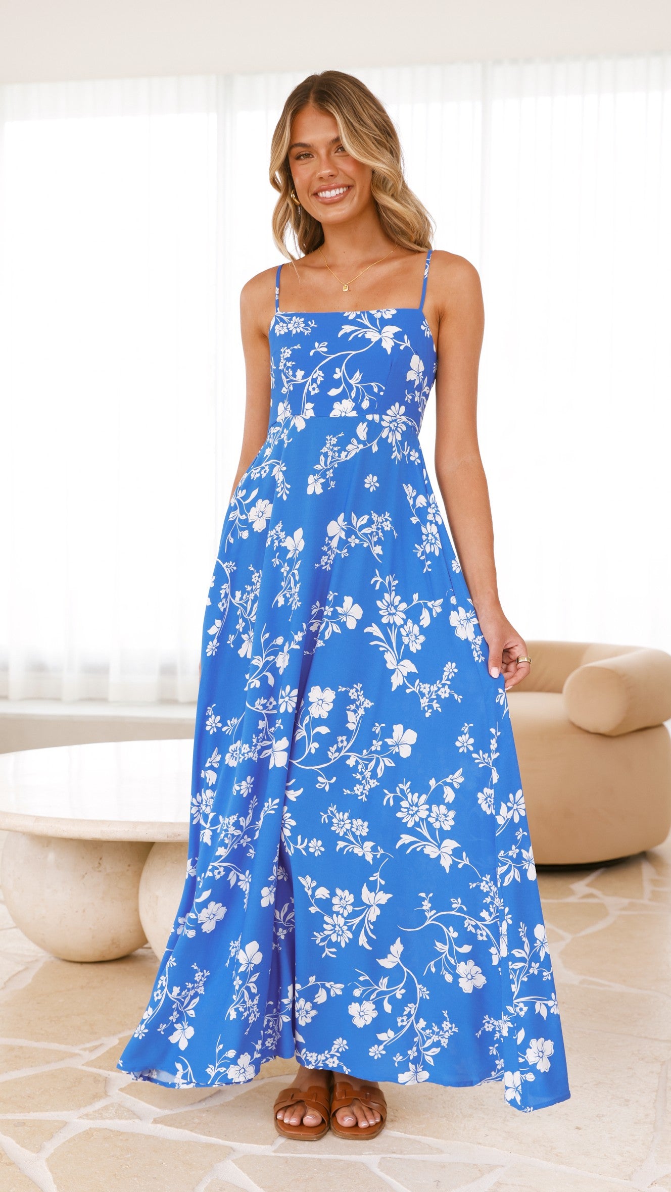 Jaylene Maxi Dress - Caro Collection | Elegant Flowy Long Dress for Women | Perfect for Summer, Beach, Weddings & Special Occasions