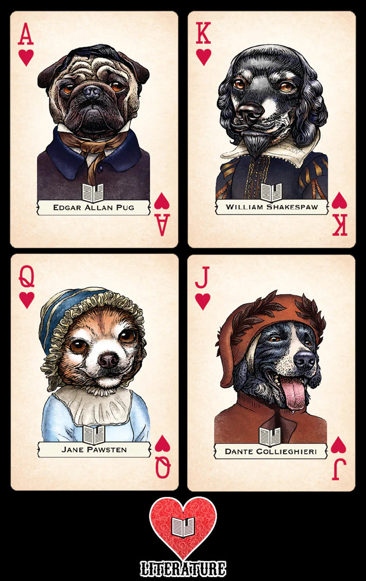 Funny Dogs Playing Cards - Classic Vintage Artwork for Pet Lovers - Perfect for Home Decor, Gifts & Game Nights
