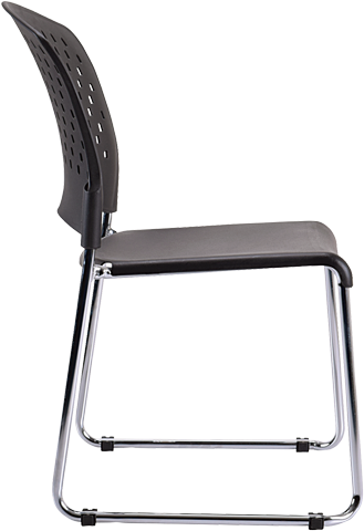 Eurotech Aire S4000 Plastic Stackable Chairs - Set of 4 - Lightweight & Durable for Events, Cafes, and Outdoor Use