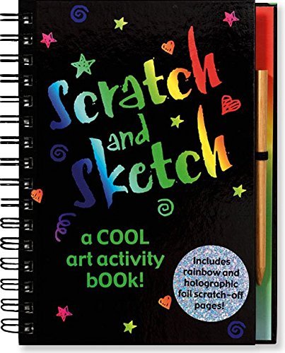 Scratch & Sketch Art Activity Book for Kids - Creative Drawing & Sketching Kit by Peter Pauper Press - Perfect for Travel, Birthday Gifts & Rainy Day Fun Activities
