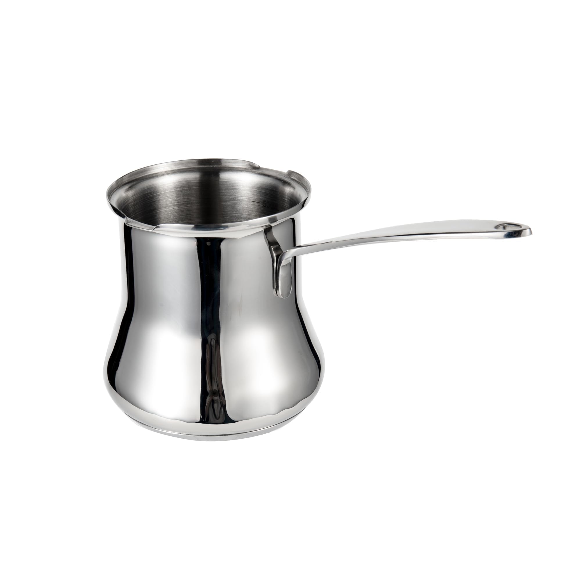 Premium 18/10 Stainless Steel Turkish Coffee Pot - Authentic Cezve/Ibrik for Arabic, Greek & Balkan Coffee (16.9oz) - Perfect for Home Brewing, Gifts & Traditional Coffee Ceremonies