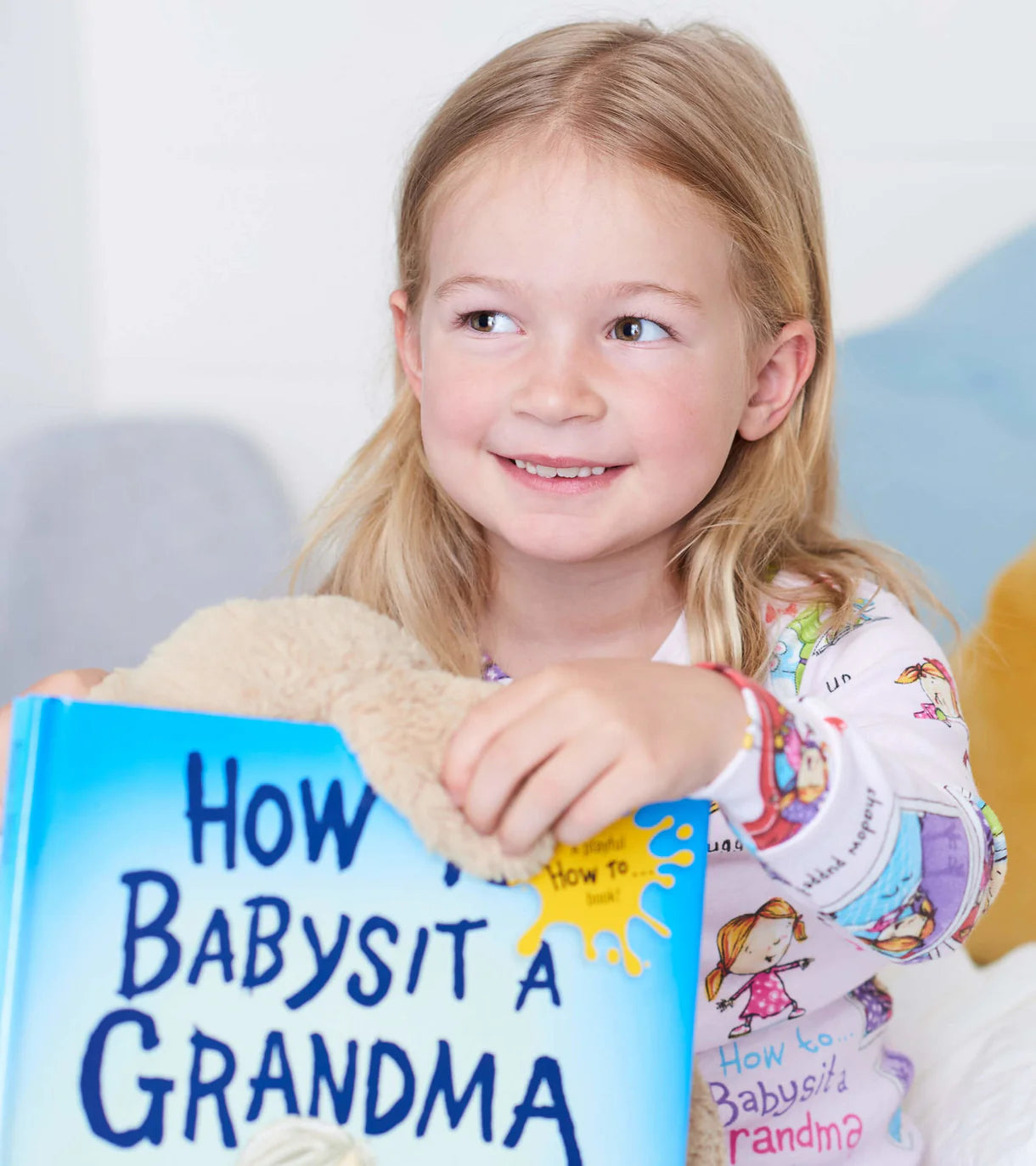 Books To Bed: How To Babysit A Grandma Book and Pajama Set - Perfect for Bedtime Stories & Grandma-Grandchild Bonding