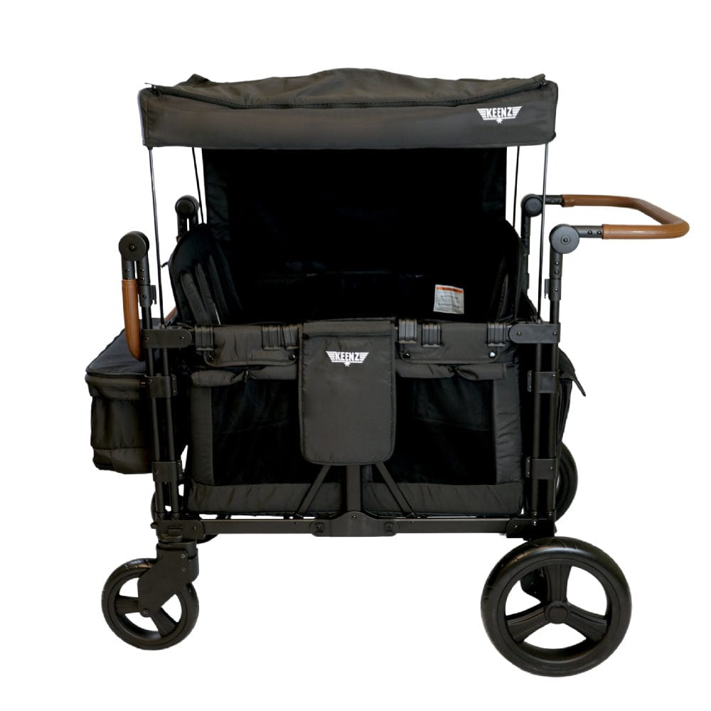 Keenz XC+2.0 Stroller Wagon for 4 Passengers - All-Terrain Baby & Kids Wagon with Canopy - Perfect for Beach, Park, and Family Outings