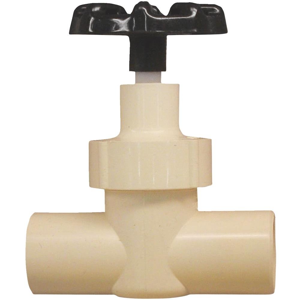 GENOVA PRODUCTS 53031 Brass Supply Line Valve for Toilet, Sink & Faucet - 1/2