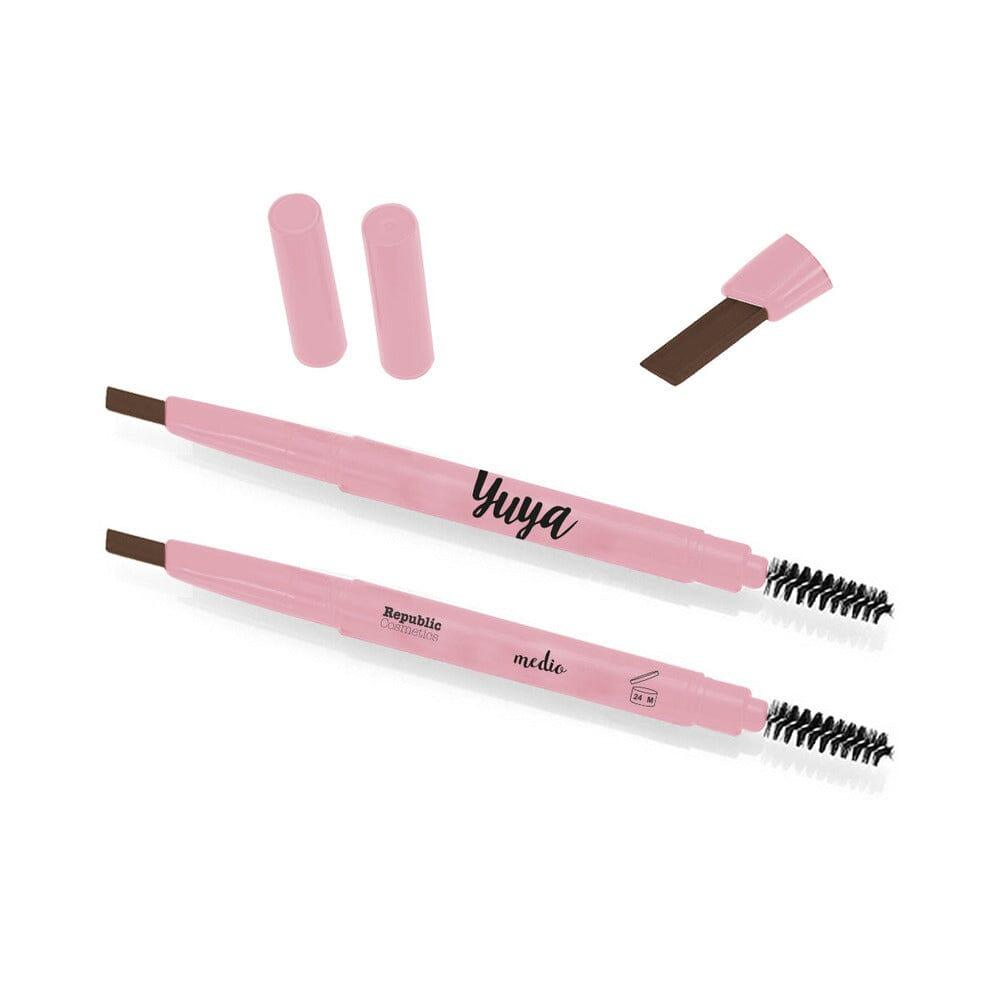 Yuya Medium Eyebrow Pencil - Waterproof, Long-Lasting, Natural Look - Perfect for Everyday Makeup & Professional Brow Styling