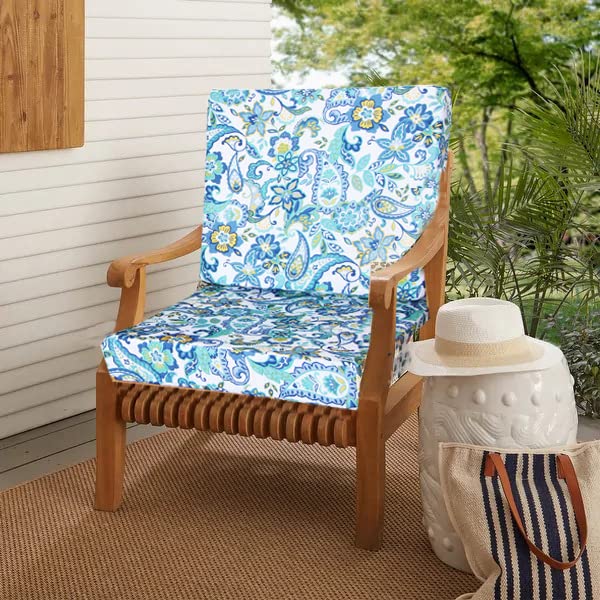**EHouseHome Washable UV Resistant Patio Chair Seat Cushion Covers - Waterproof Outdoor Furniture Cushion Slipcovers (20