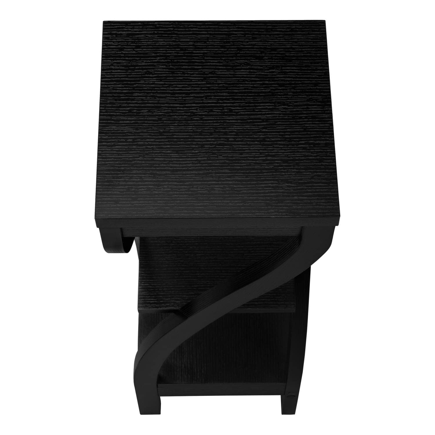 Monarch Specialties I 2414 Black Square Accent Table - Side Table, End Table, Plant Stand for Living Room & Bedroom - Transitional Laminate Design - Perfect for Small Spaces, Home Decor & Coffee Table Alternative