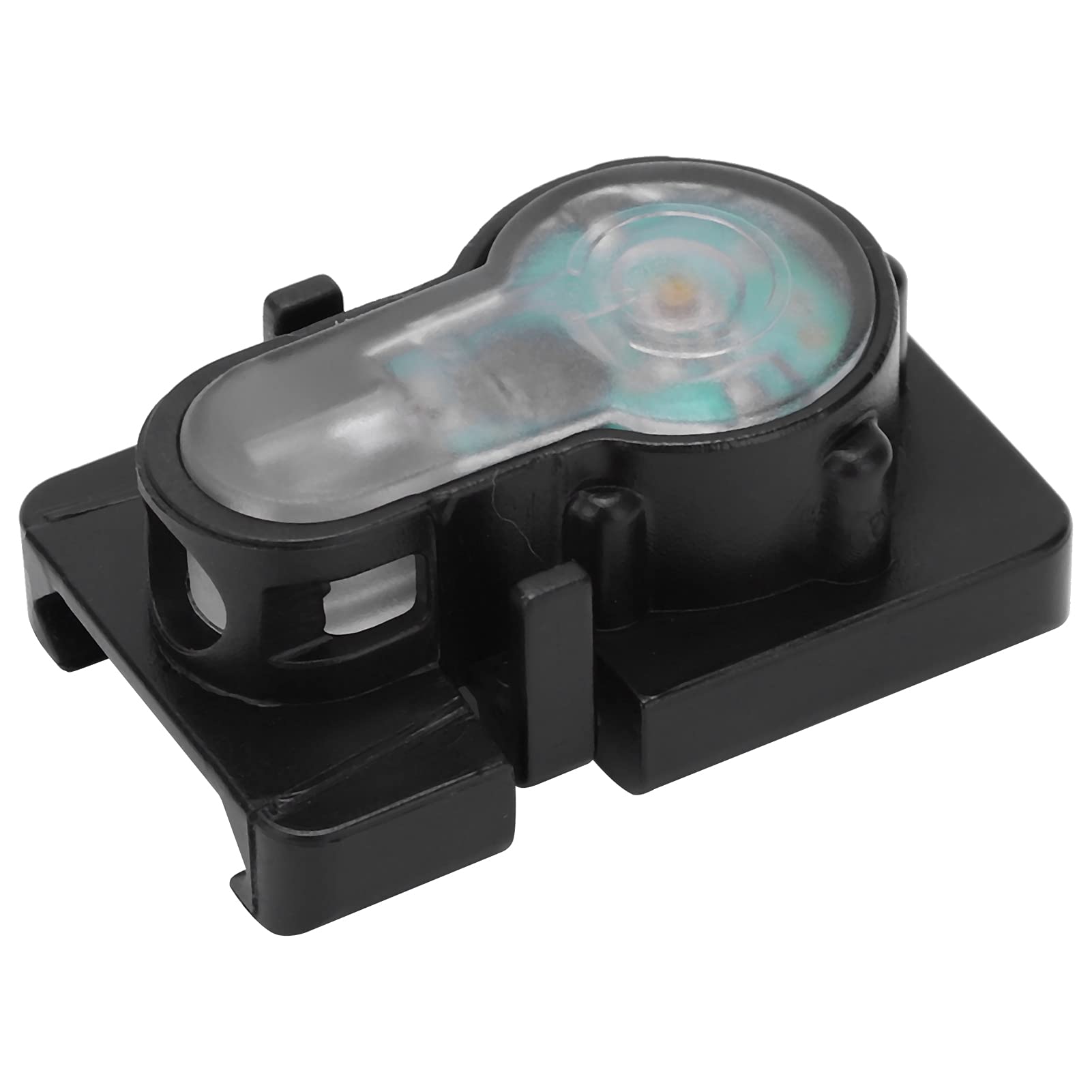 Waterproof Adjustable Helmet Rail Signal Light with Picatinny Adapter - Orange LED on Black for Outdoor Sports, Tactical Gear & Movie Props - Perfect for Night Hiking, Airsoft & Film Production