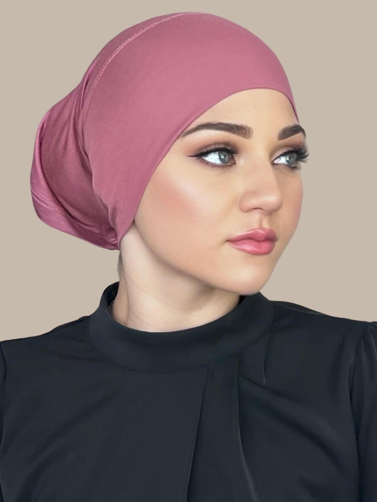 Premium Jersey Underscarf in Pale Rose - Soft & Comfortable Head Covering for Women - Perfect for Hijab, Modest Fashion & Everyday Wear