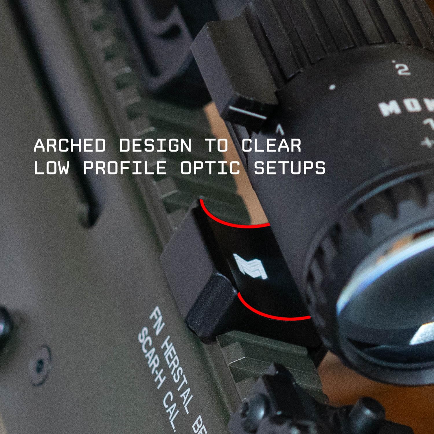 Montrum Canted Micro Red Dot Sight Mount - Picatinny Rail Compatible for AR15, Rifle & Shotgun | Perfect for Tactical Shooting, Hunting & Home Defense