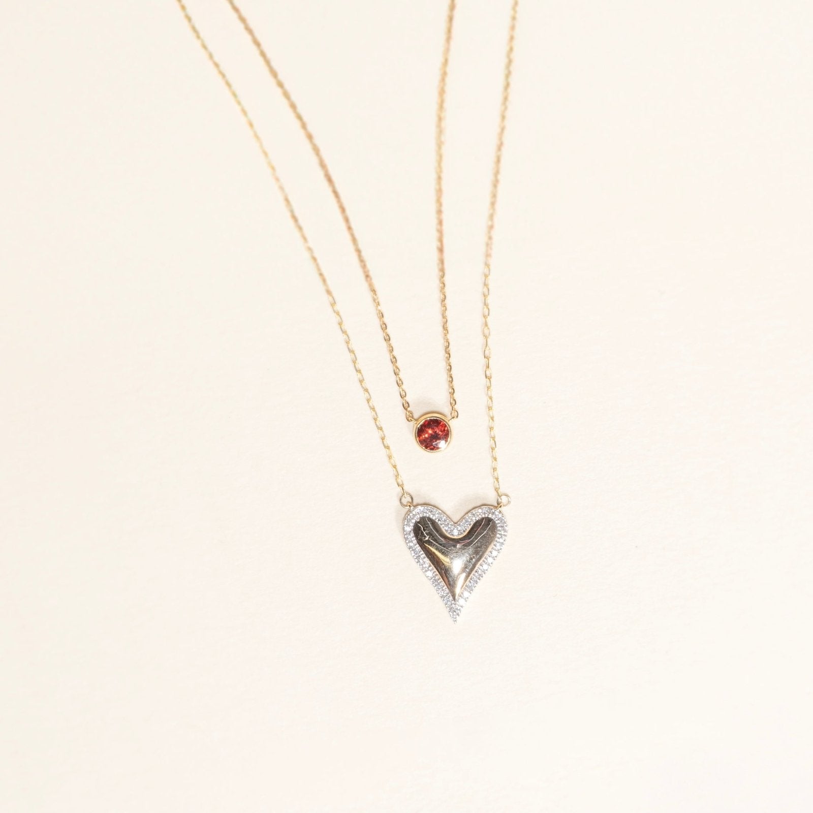 10k Yellow Gold Diamond Halo Heart Necklace - Elegant Valentine's Gift for Her, Anniversary Jewelry, Romantic Proposal Present - Perfect for Weddings, Date Nights & Special Occasions