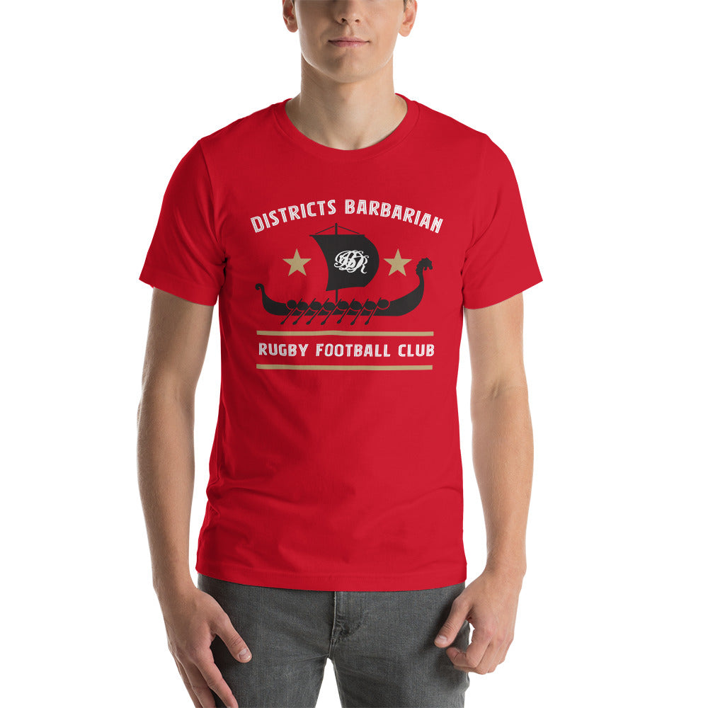 Districts Barbarian RFC Social T-Shirt for Men - Comfortable Cotton Crew Neck Tee for Casual Wear, Sports & Outings