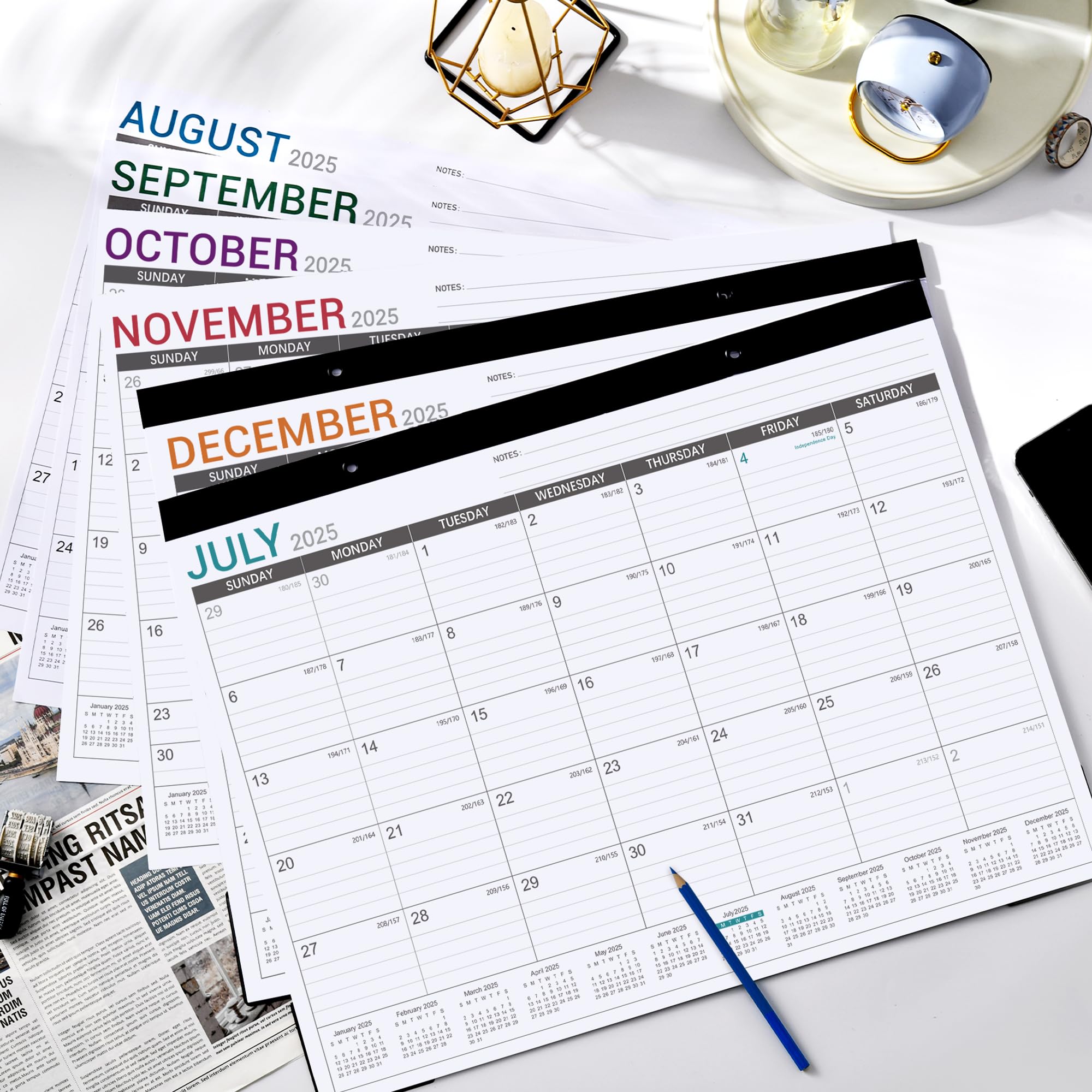 2025-2026 Large Desk Calendar - 22