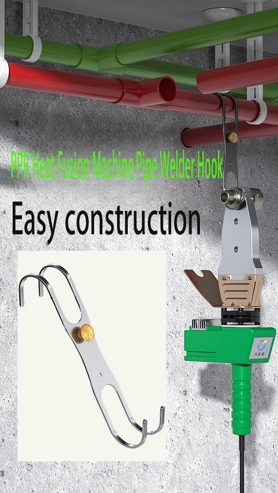 PPR Heat Fusion Machine Pipe Welder Hook - Manual Pipe Welding Hanger for Overhead Welding - Professional Plumber Tool for PPR Pipe Installation - Perfect for Construction, Plumbing and DIY Projects