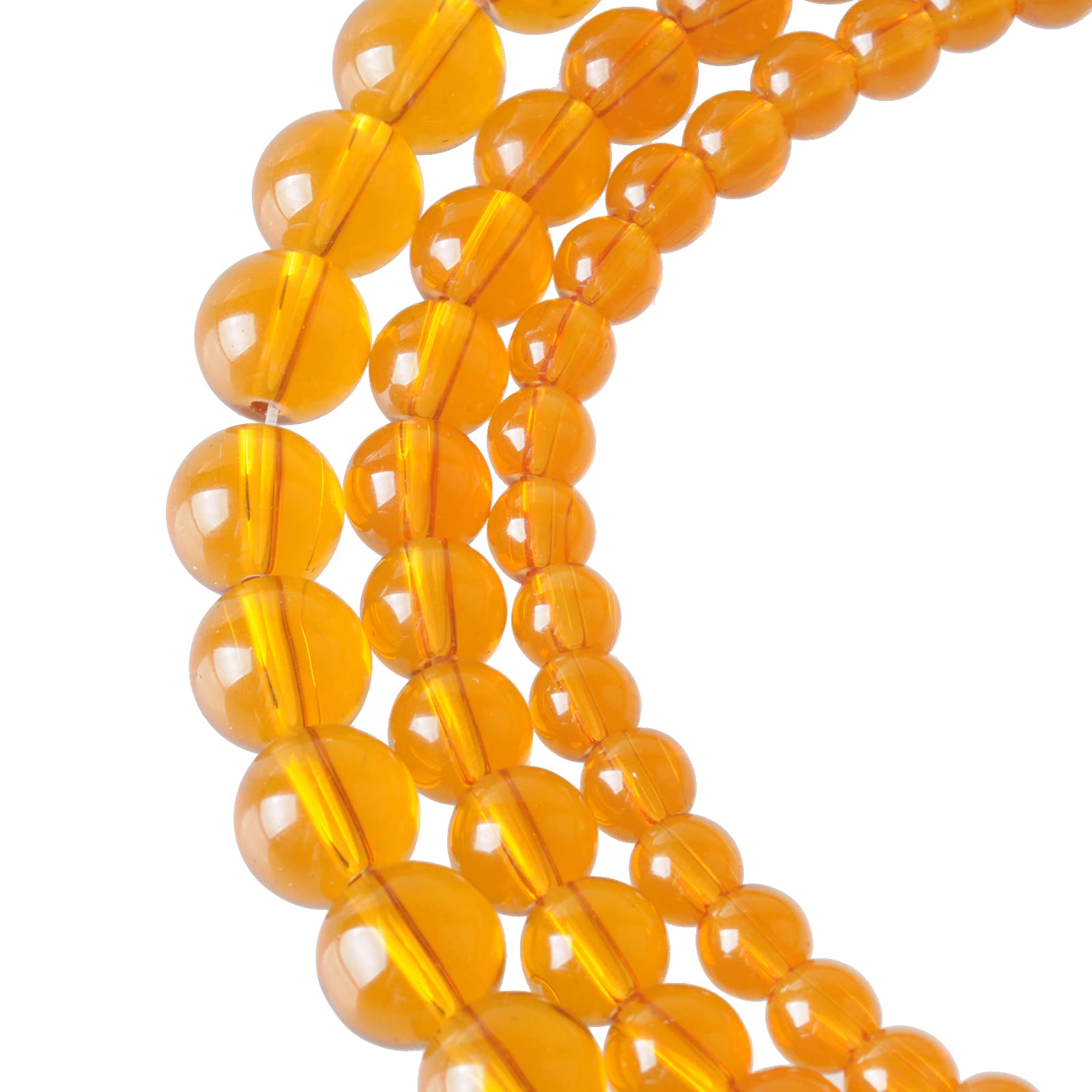 60pcs 6mm Round Natural Stone Beads - Amber Crystal Gemstone Loose Beads Strand for DIY Jewelry Making, Bracelets, Necklaces | Perfect for Adults Crafts, Gifts & Boho Style Accessories