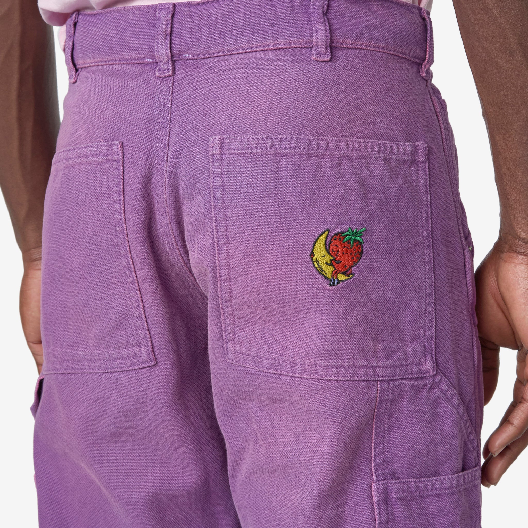 Angry Work Pants for Men - Durable Purple Cargo Pants with Multiple Pockets | Perfect for Construction, Hiking & Outdoor Work