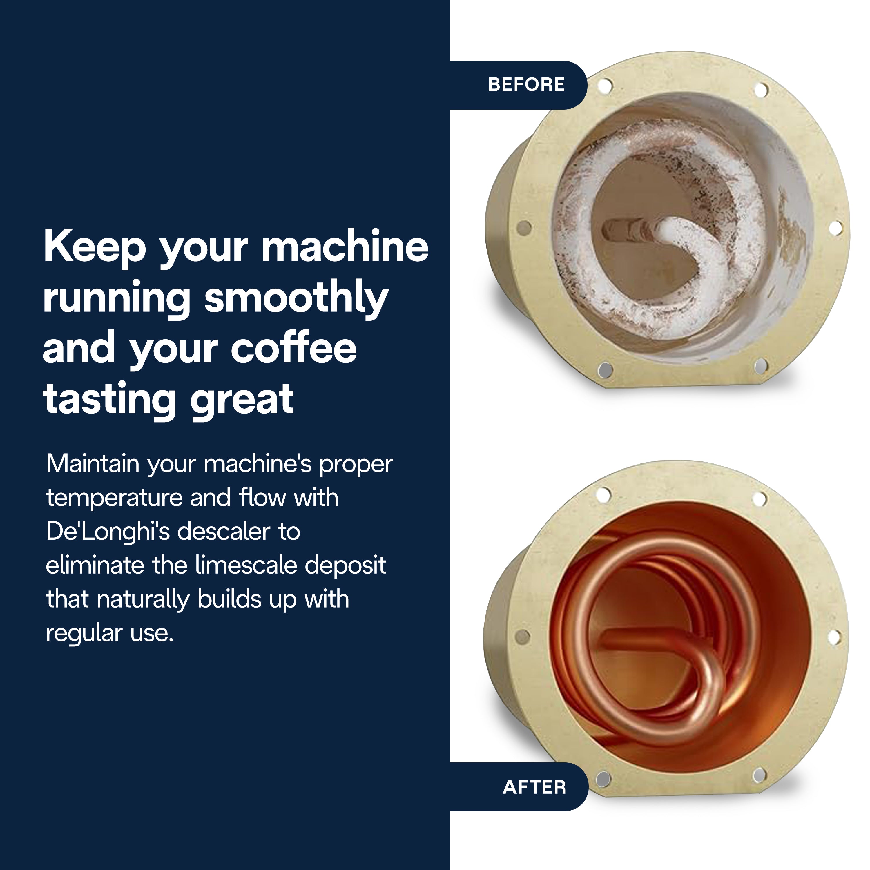 DeLonghi EcoDecalk Descaler Liquid - Coffee Machine Descaling Solution for Espresso & Drip Coffee Makers - Removes Limescale & Mineral Buildup - Safe for All DeLonghi Coffee Appliances - Perfect for Home & Office Use