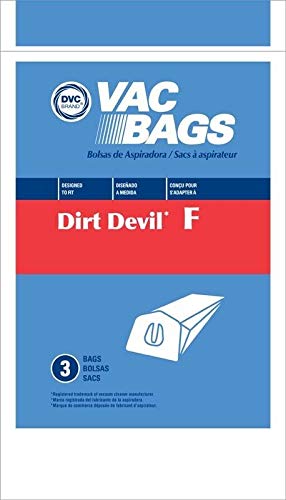 DVC Royal Dirt Devil Type F CanVac Vacuum Cleaner Bags - 6 Pack | Made in USA | Compatible with Dirt Devil Vacuums for Home & Office Cleaning