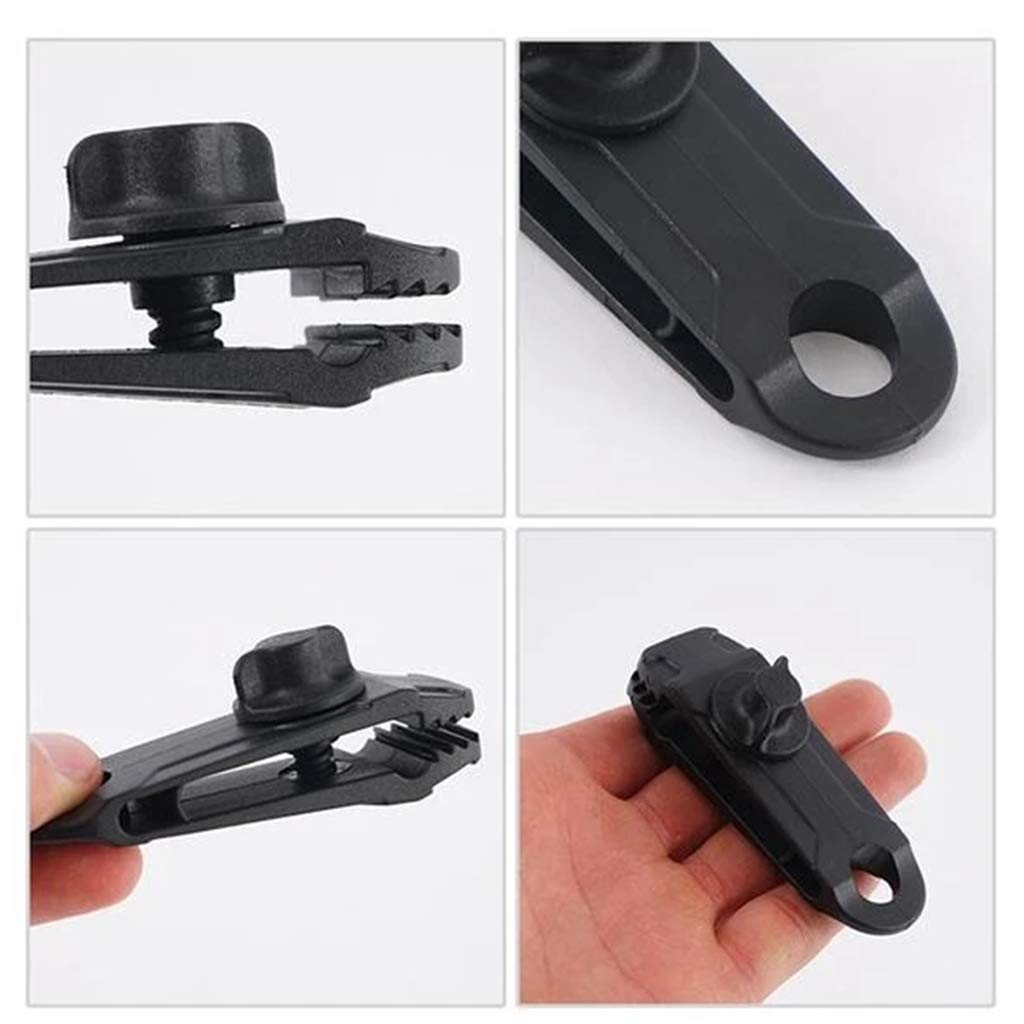 Heavy Duty Reusable Linoleum & Tarpaulin Clips with Screws - Durable Fasteners for Camping Tents, Boat Covers, and Outdoor Tarps