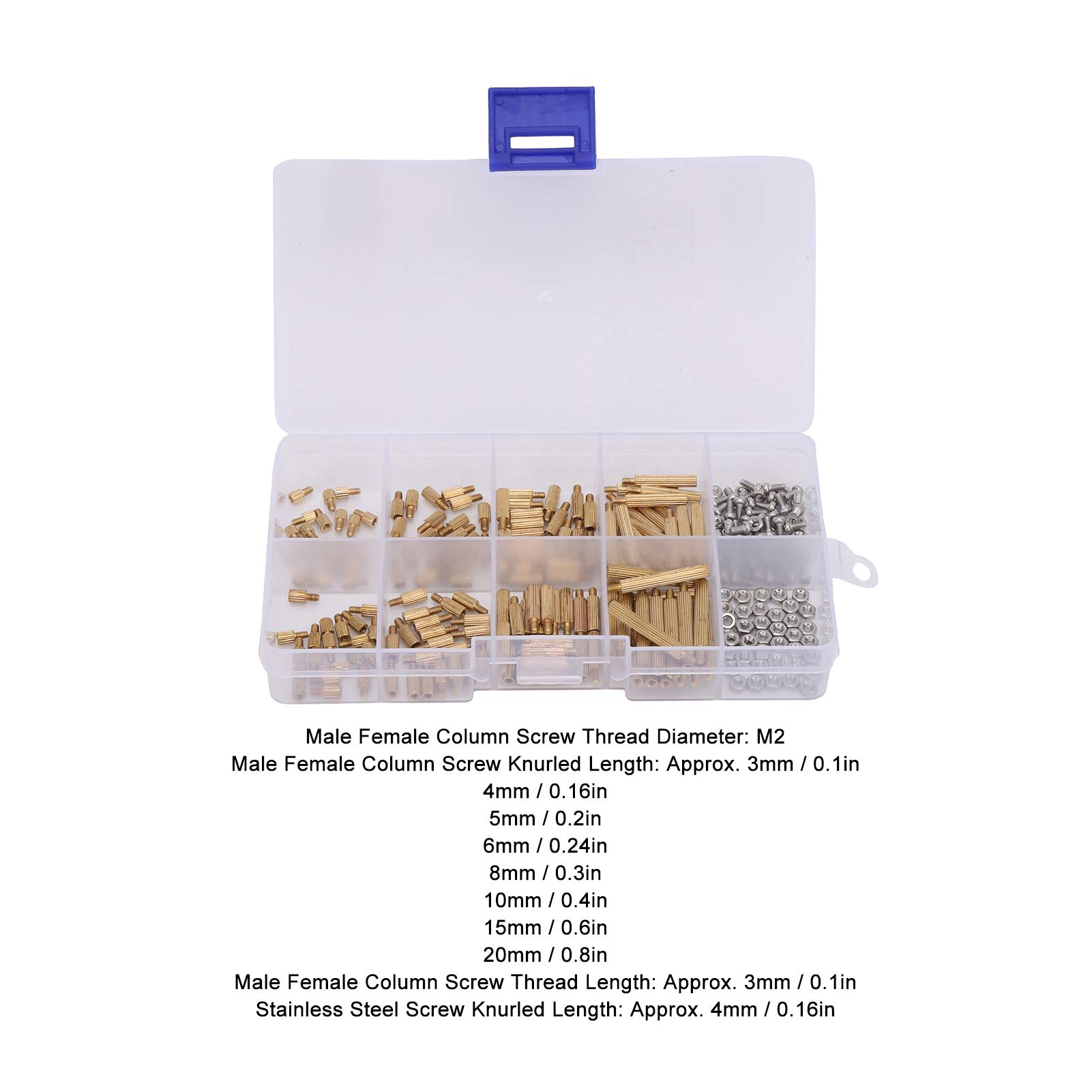 VINGVO M2 Brass Standoff Spacer Kit - 120pcs Computer Case Motherboard Mounting Hardware for PC Build, Repair & DIY Projects | Perfect for Gaming Rigs, Workstations & Server Installations
