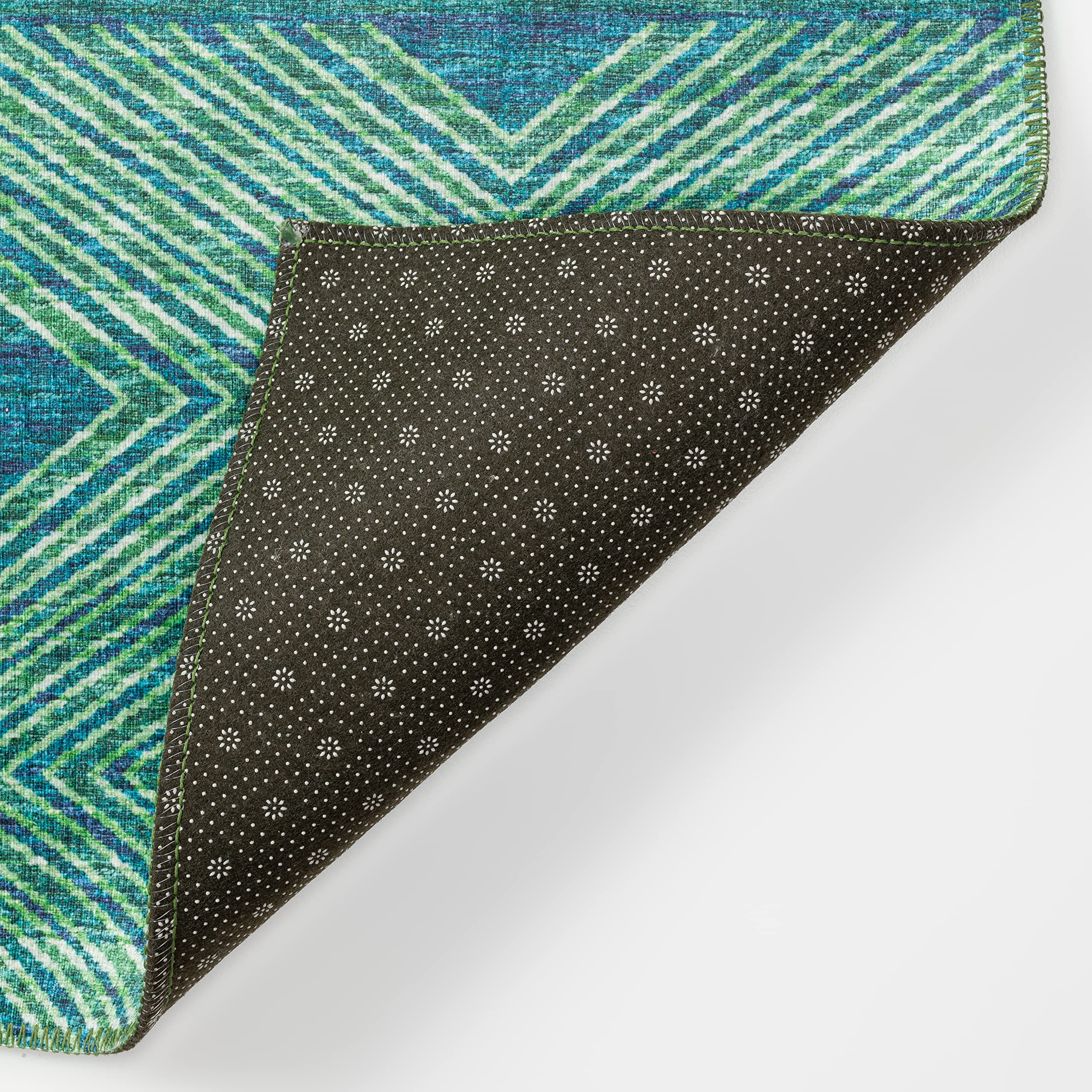 Addison Rugs Yuma AYU31 Green 8' x 8' Area Rug - Perfect for Living Room, Bedroom & Home Decor