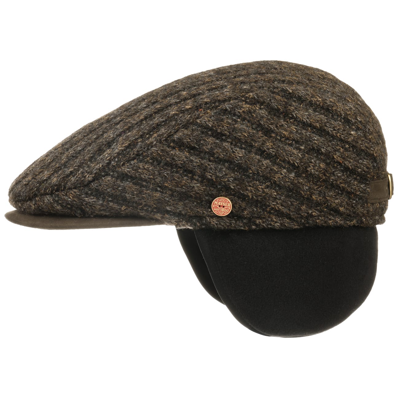 Stylish Matteo Earflaps Flat Cap by Mayser - Warm Winter Hat for Men & Women - Perfect for Outdoor Activities, Skiing, and Cold Weather Fashion