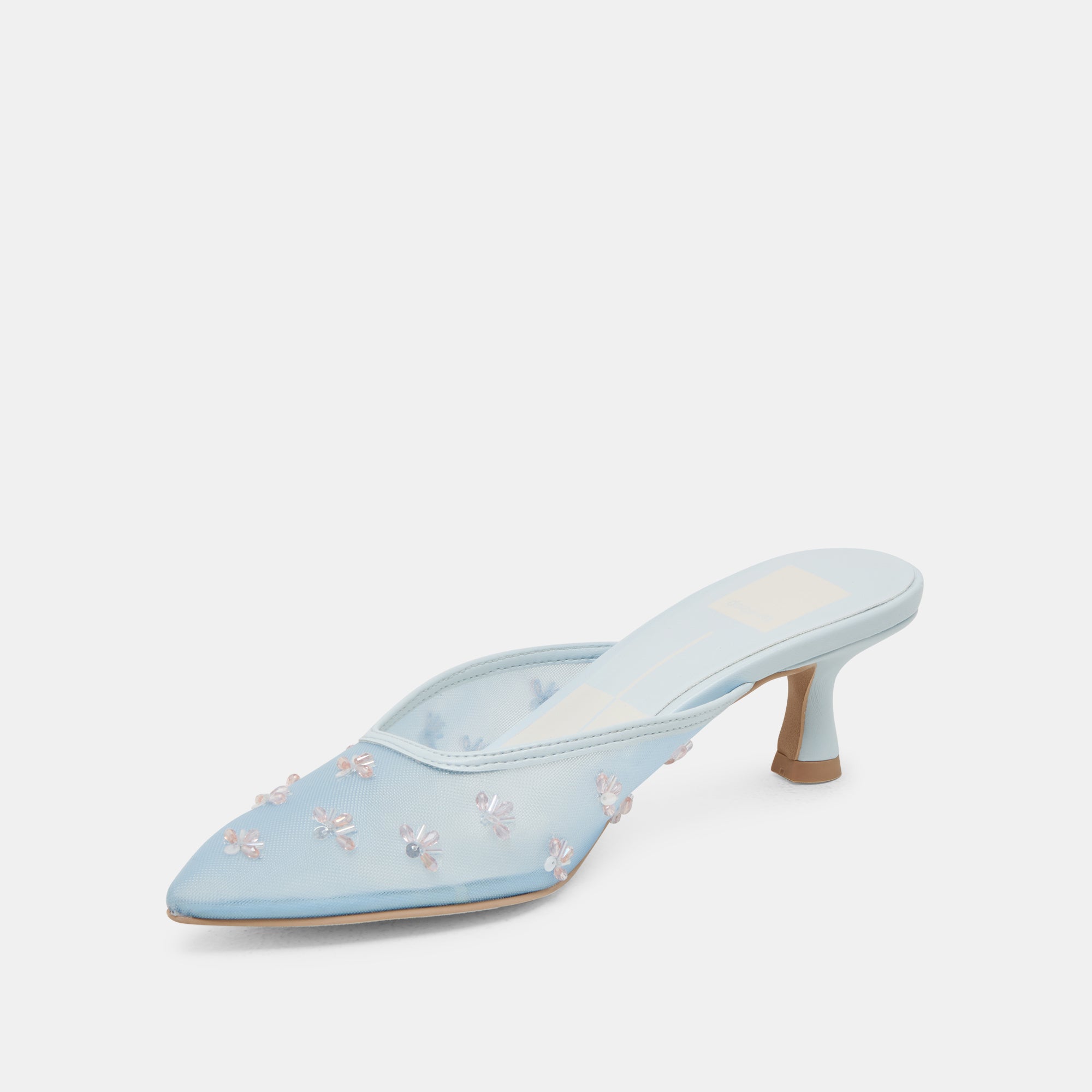 CLARA High Heels for Women - Ice Blue Mesh Stiletto Pumps - Perfect for Parties, Weddings & Evening Events