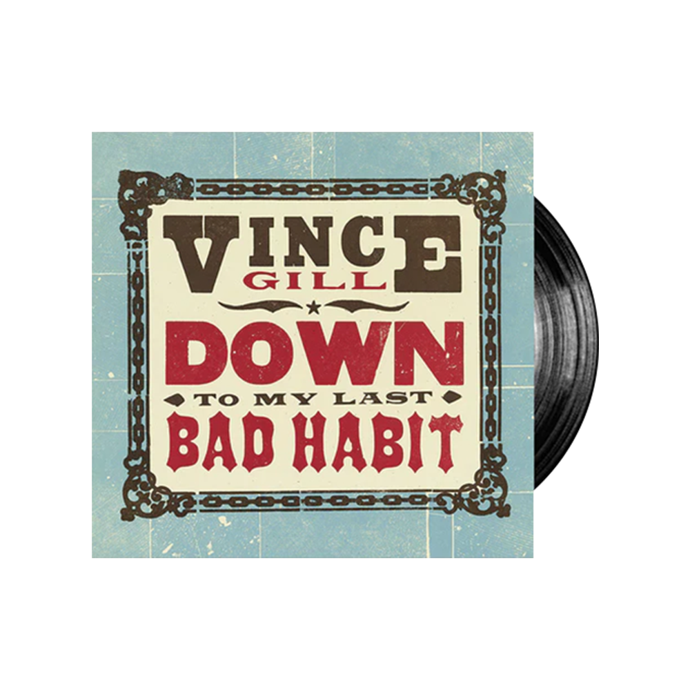Down To My Last Bad Habit Vinyl LP Record - Classic Rock Music Album for Home Listening & Collector's Display