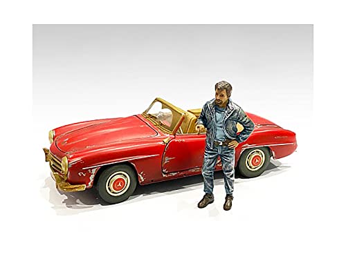 American Diorama 1/24 Scale Auto Mechanic Tim Figurine - Highly Detailed Model Car Accessory for Diecast Collectors | Perfect for Diorama Displays, Car Show Scenes & Scale Model Collections