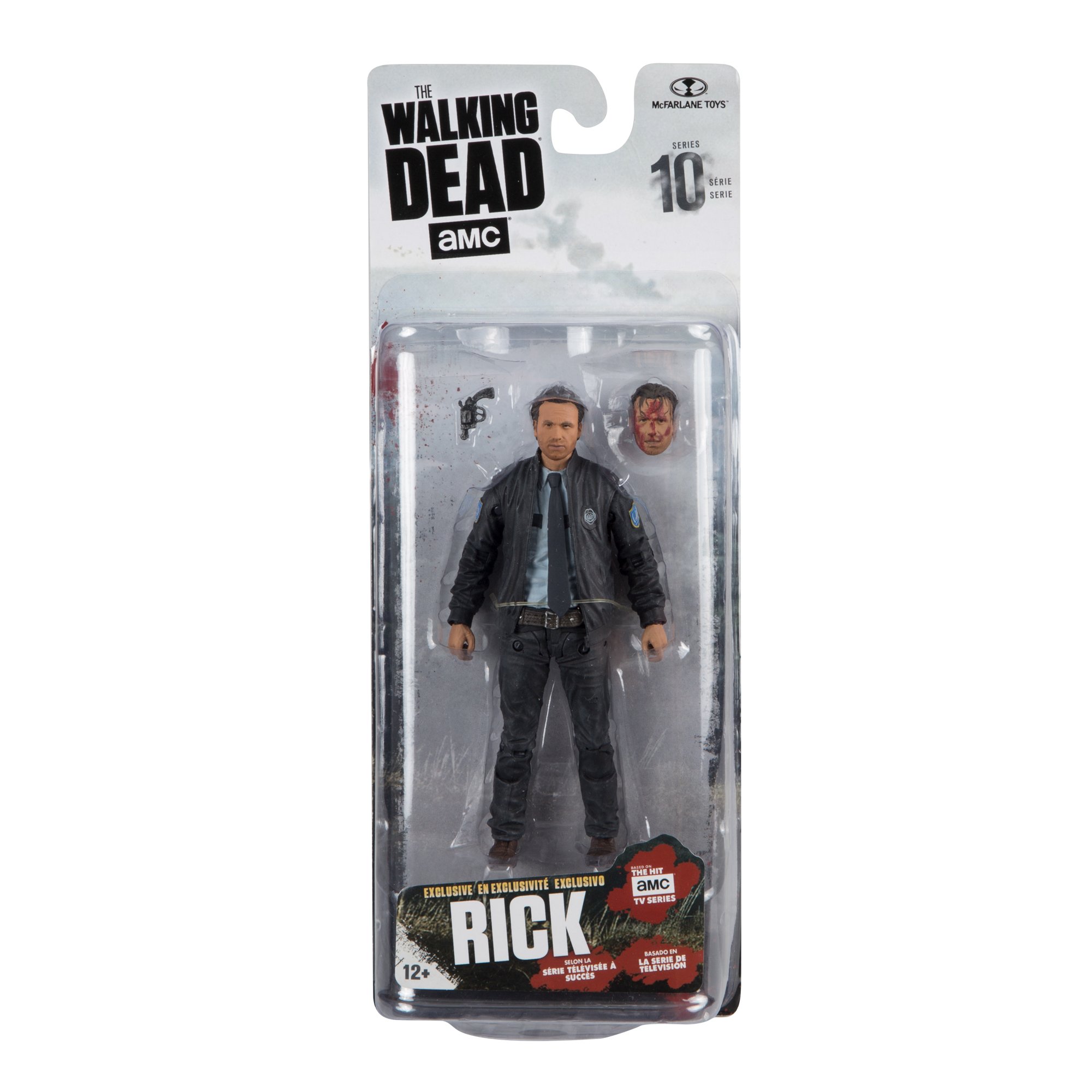 McFarlane Toys The Walking Dead Rick Grimes Series 10 Collectible Action Figure - 7-Inch Detailed Sculpt with Accessories | Perfect for Display, Gifts & TV Show Fans