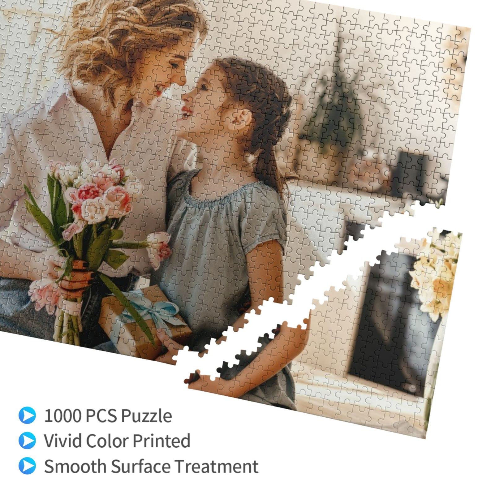 Custom Photo Jigsaw Puzzle - 300/500/1000 Pieces Personalized Puzzle for Adults & Kids - Perfect for Family Gifts, Weddings, Graduations & Home Decor | Create Lasting Memories with Unique Custom Puzzles