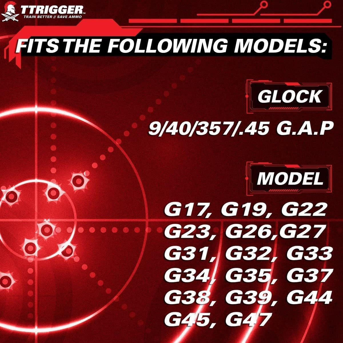 Glock Dry Fire Training Magazine for 9mm, .357, .22, .40, .45 - Realistic Trigger Simulation with Audible & Tactile Feedback - Perfect for Home Shooting Practice & Firearm Safety Training (Not Compatible with 10mm/.45 Cal or Laser Cartridges)