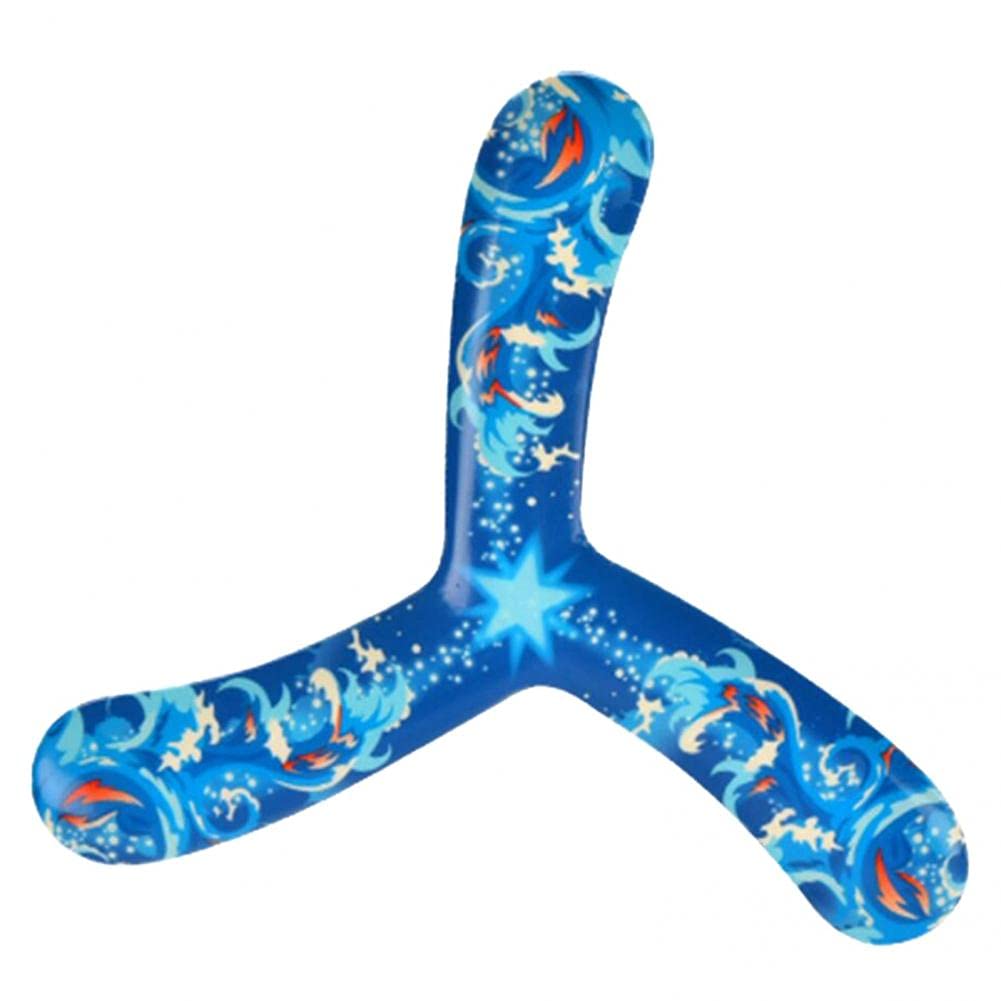 Onsinic Trefoil Boomerang - Outdoor Flying Toy for Kids & Adults | Blue Returning Boomerang for Family Fun, Sports & Outdoor Games | Perfect for Parks, Beaches & Backyard Activities