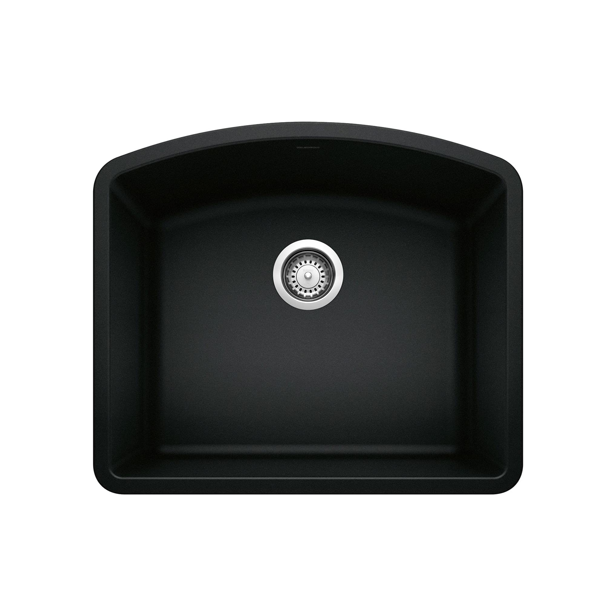 Blanco Diamond Single Bowl SILGRANIT Kitchen Sink - Premium 33% Granite Composite Undermount Sink for Modern Kitchens | Durable & Scratch-Resistant | Perfect for Cooking, Washing Dishes & Food Prep