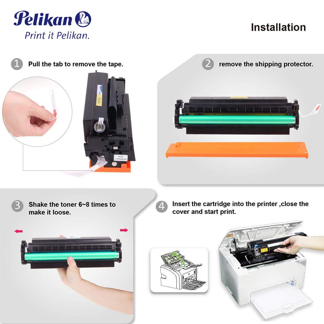 Pelikan 4283764 Yellow Toner Cartridge - Compatible with HP CF412A for HP LaserJet Pro M452DN/M452DW/M452NW & MFP M477FDW/M477FDN/M477FNW/M377 Printers | High-Quality Replacement | Ideal for Office & Home Printing