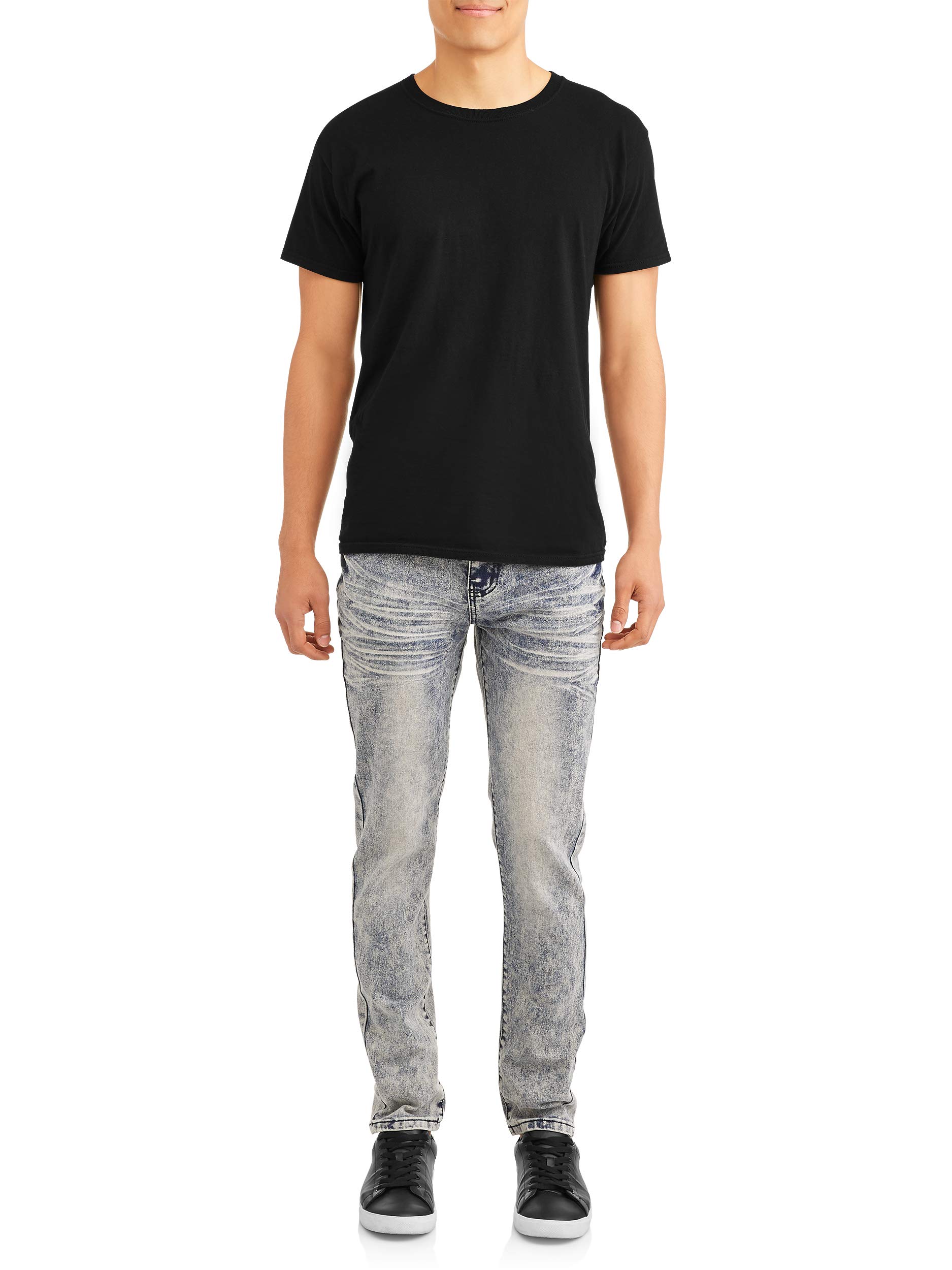 Premium Stretch Denim Jeans for Men - 5-Pocket Comfort Fit Light Wash | Casual Wear, Office & Weekend Outfits