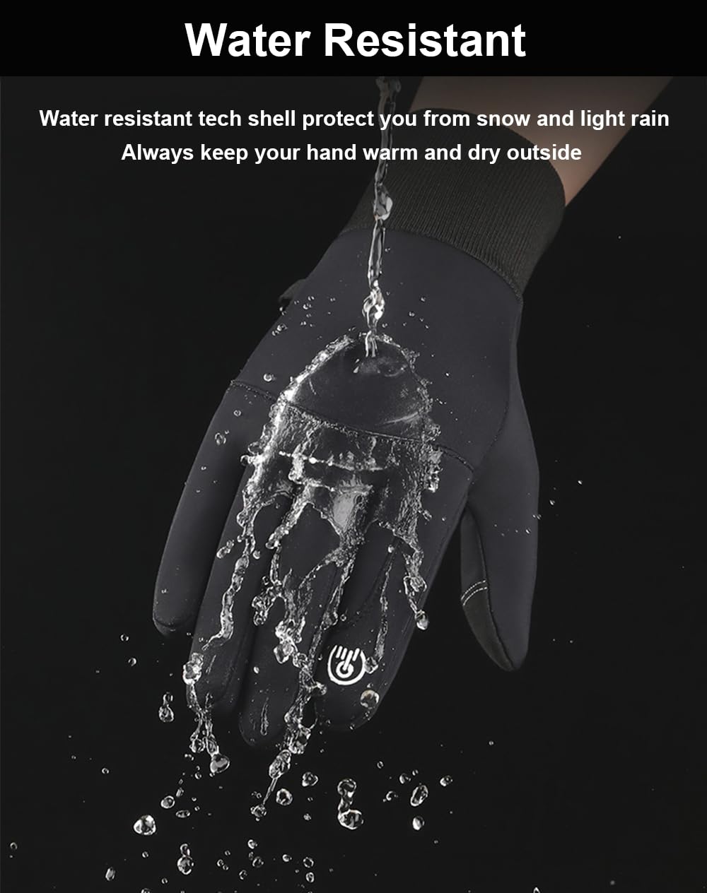 Winter Gloves for Men & Women - Touchscreen Compatible, Waterproof & Windproof for Running, Cycling, Driving - Cold Weather Hand Protection for Outdoor Activities & Daily Commute