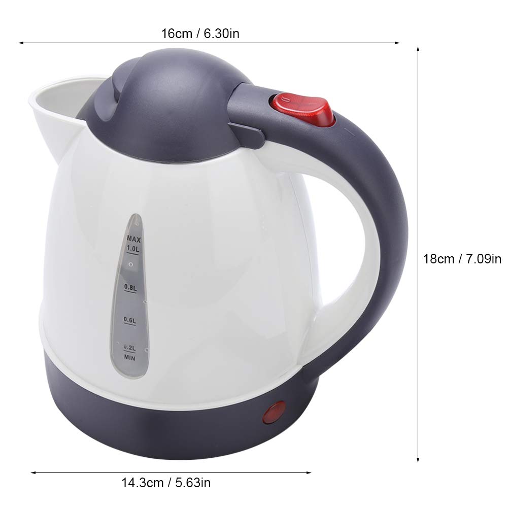 Portable Electric Water Kettle - 1000ML Cordless Fast Boiling Travel Kettle (250W) for Tea, Coffee & Instant Meals | Perfect for Car, Office, Camping & Home Use