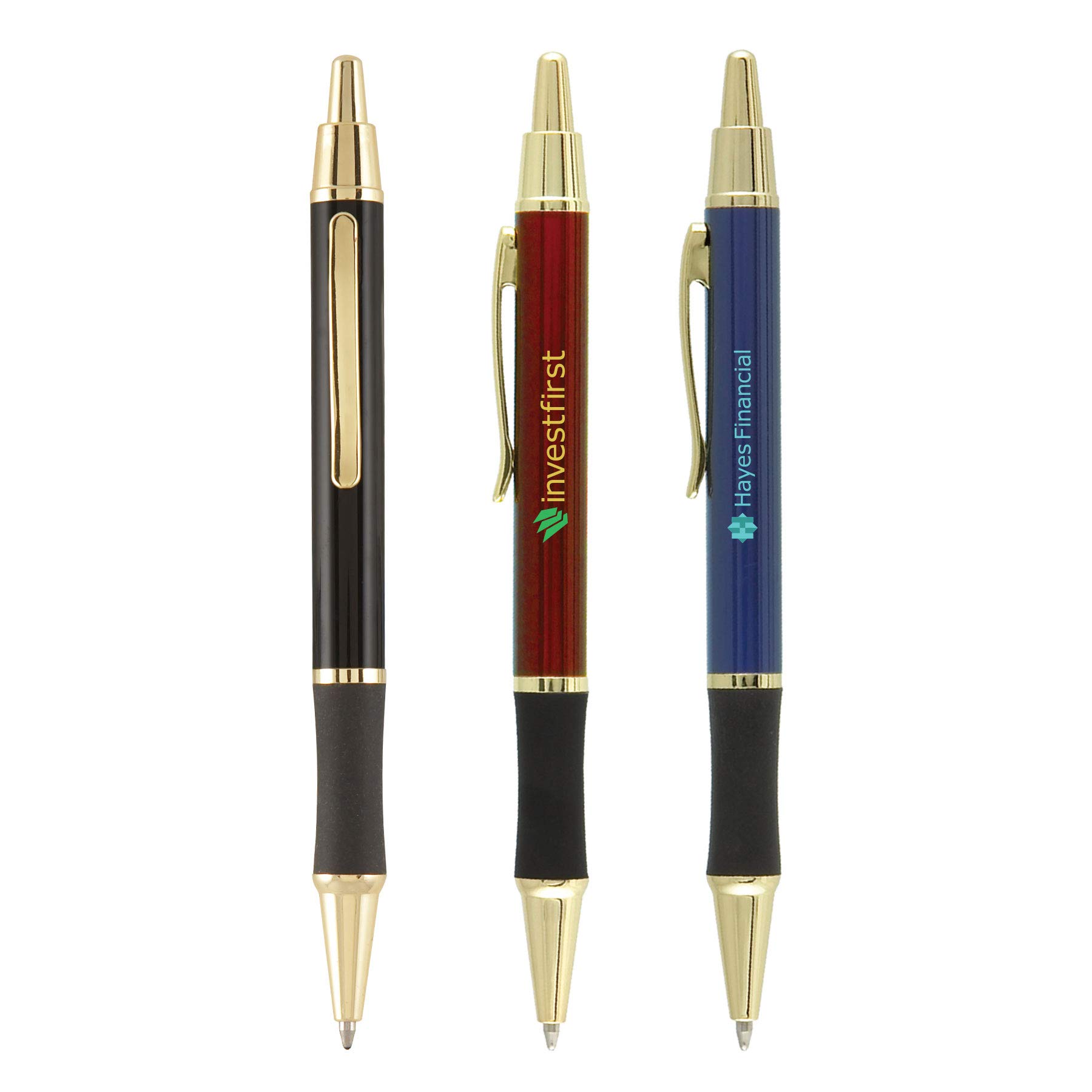 Custom Printed Matrix Grip Pens - Full-Color Metal Ballpoint Pens with Logo Personalization - Bulk 100pcs for $1.95 Each - Perfect for Corporate Gifts, Promotional Events & Branding Campaigns