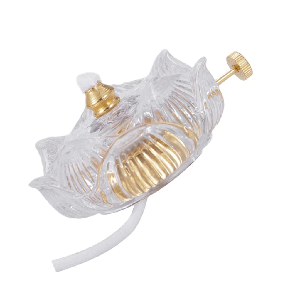 Lotus Flower Tealight Holder - Buddhist Butter Lamp Candle Holder for Meditation, Altars & Home Decor - Tibetan Oil Lamp for Spiritual Relaxation & Yoga Spaces